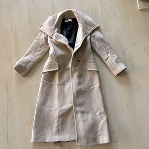 Long coat beige Zara